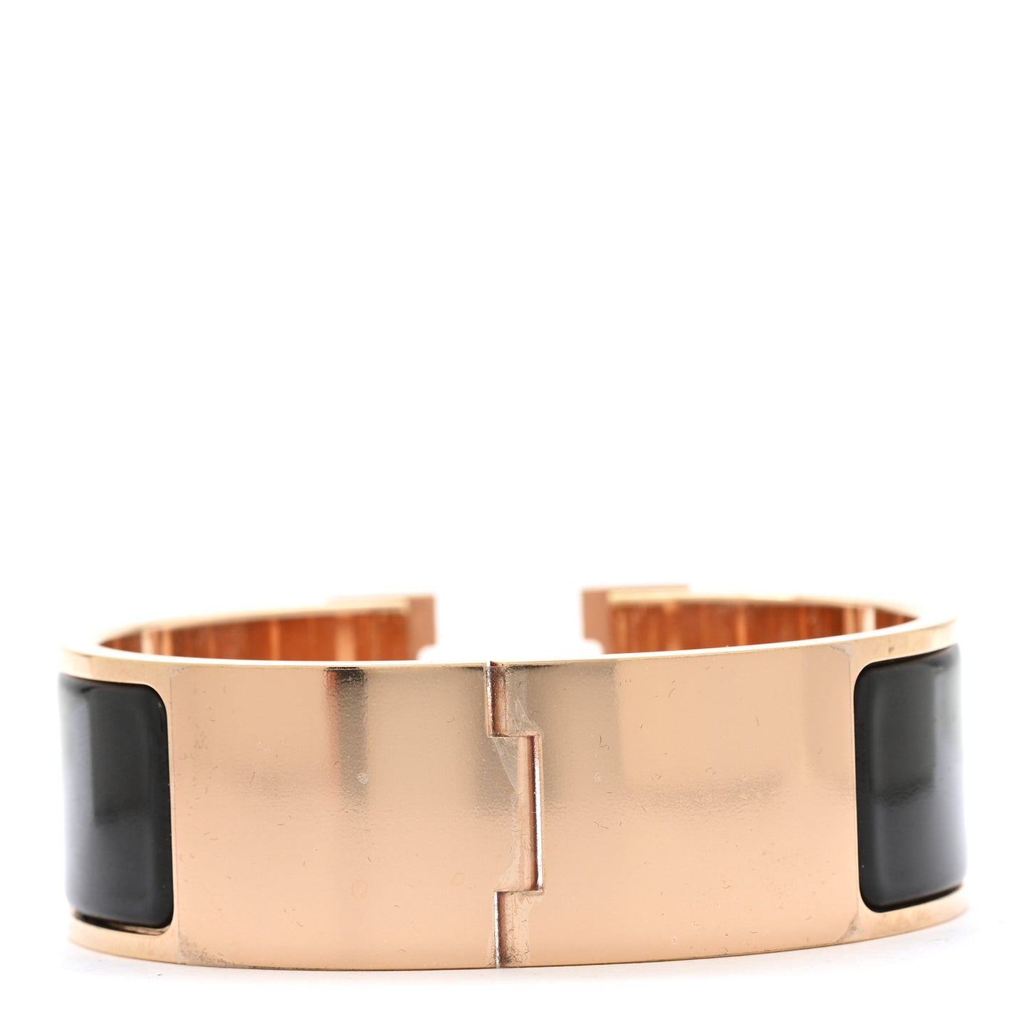 Enamel Wide Clic Clac H Bracelet PM Black