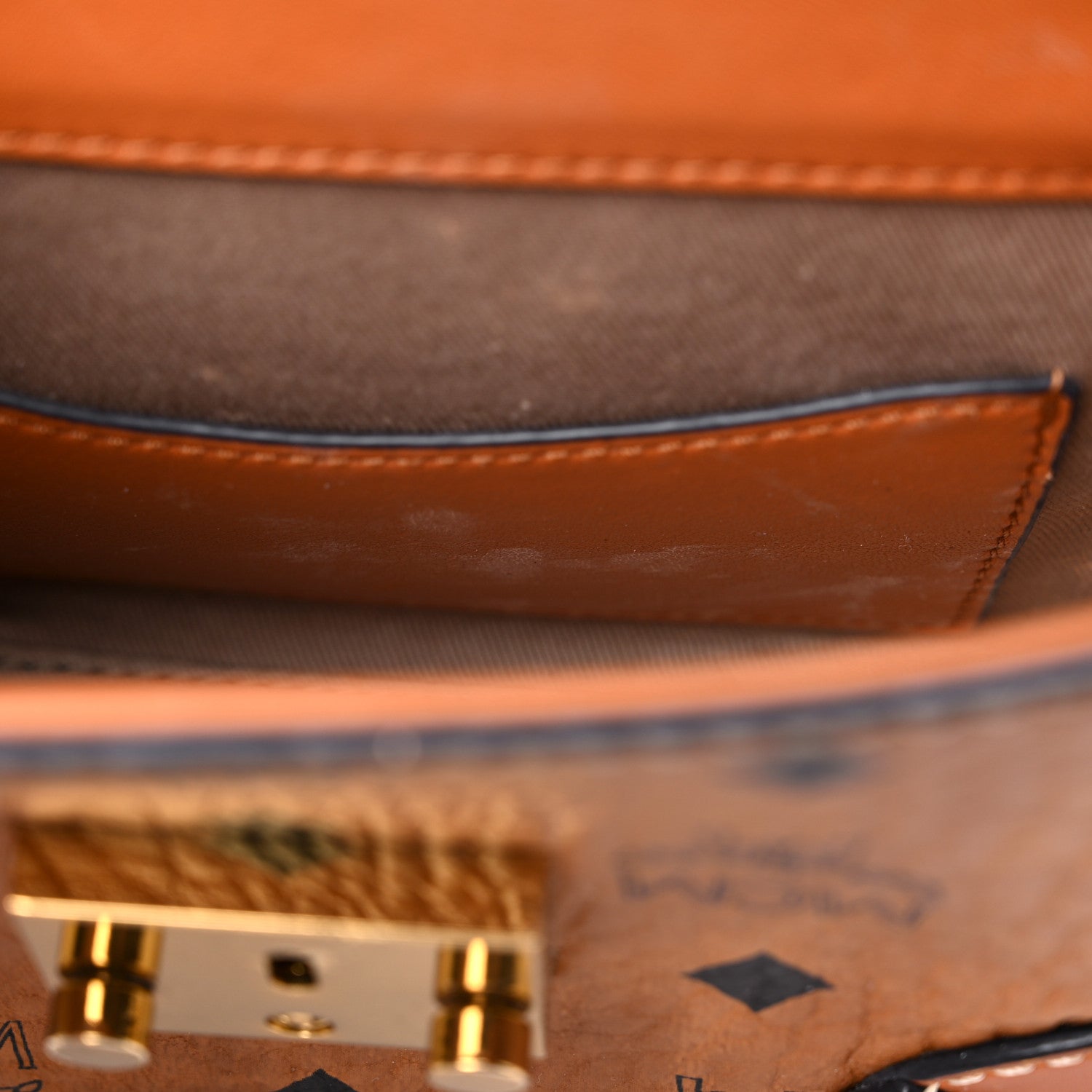 MCM Visetos Soft Berlin Convertible Belt Bag Cognac 7 of 15