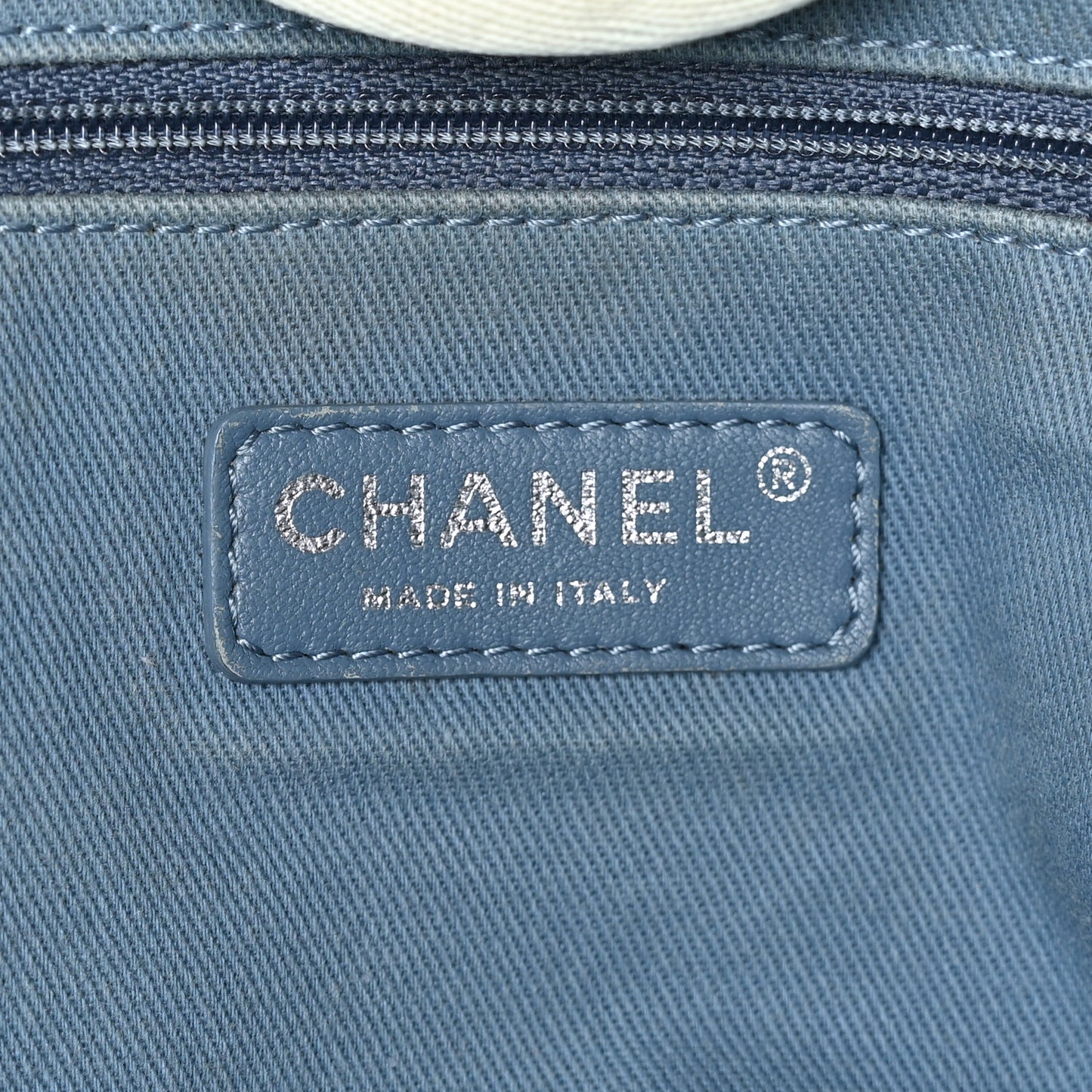 Canvas Medium Deauville Tote Denim Blue