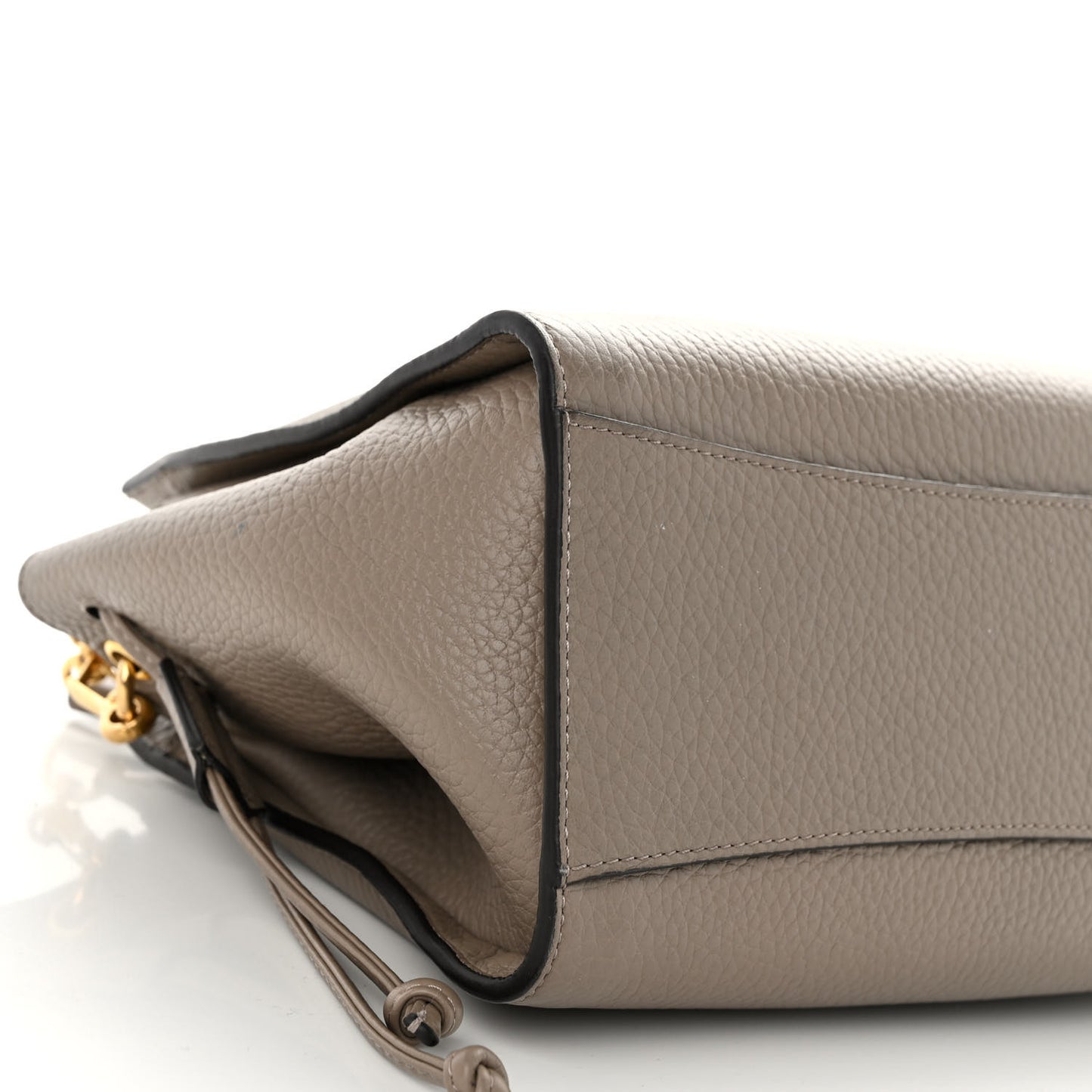 Heavy Grain Small Iris Tote Powder Grey Dark Clay