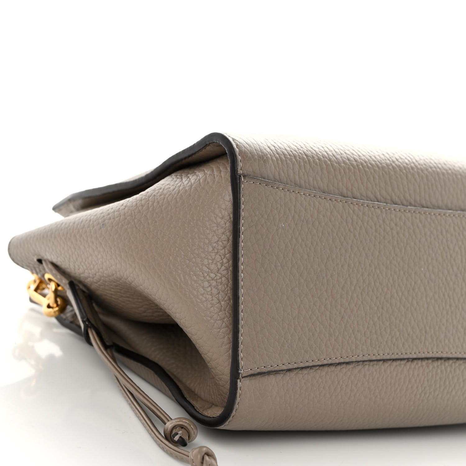 Mulberry Heavy Grain Small Iris Tote Powder Grey Dark Clay 8 of 11