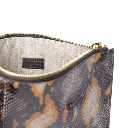 Fendi Elaphe Pouch Beige Grano 6 of 9