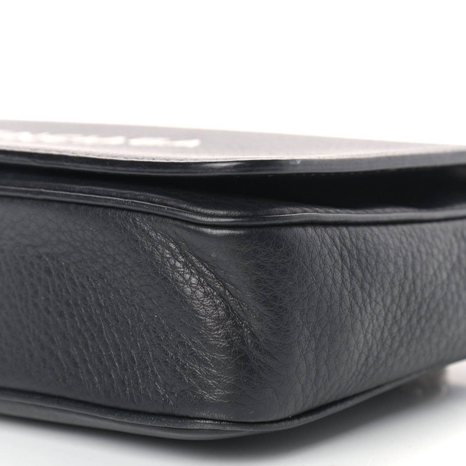 Balenciaga Pebbled Calfskin Everyday Chain Wallet Black 9 of 14