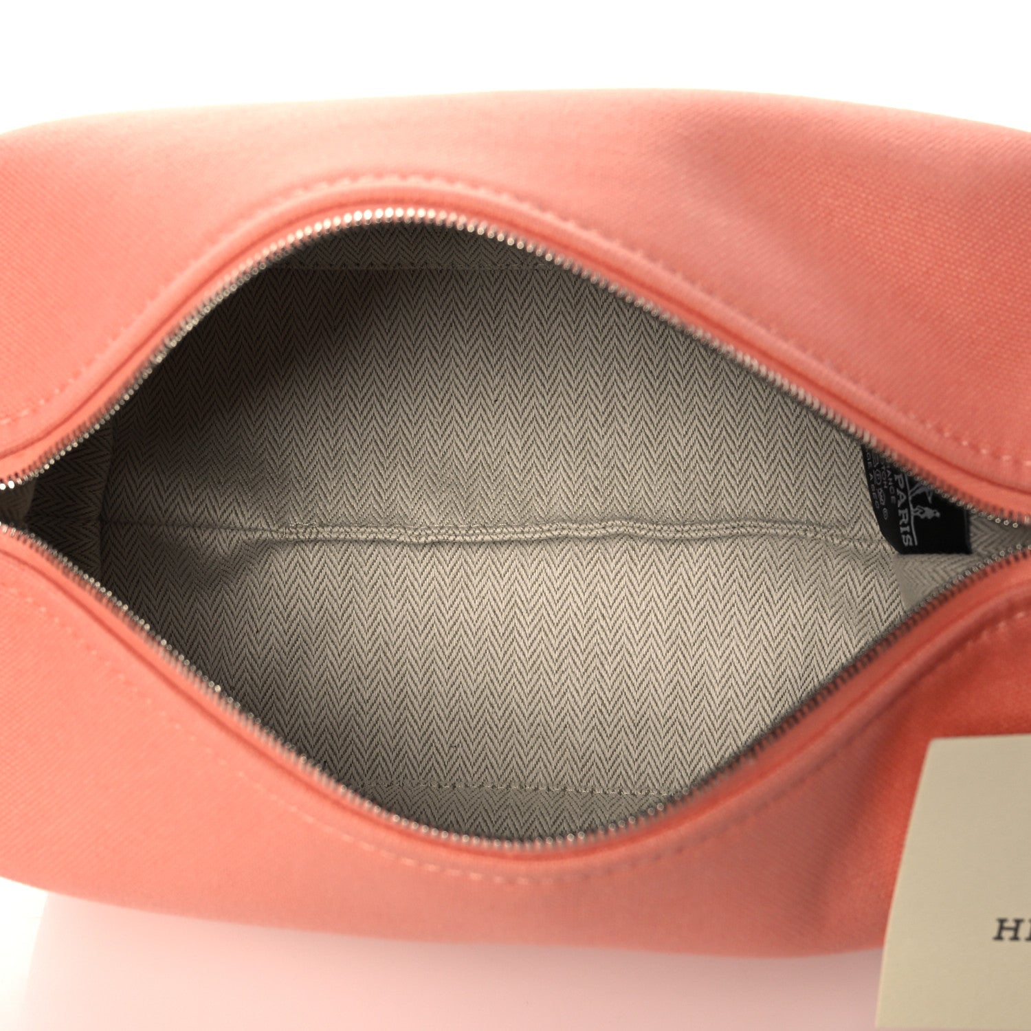 Hermes Canvas Small Bride-A-Brac Pouch Goyave 5 of 9