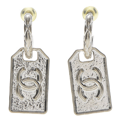 Chanel CC Tag Drop Earrings Gold 1 of 5