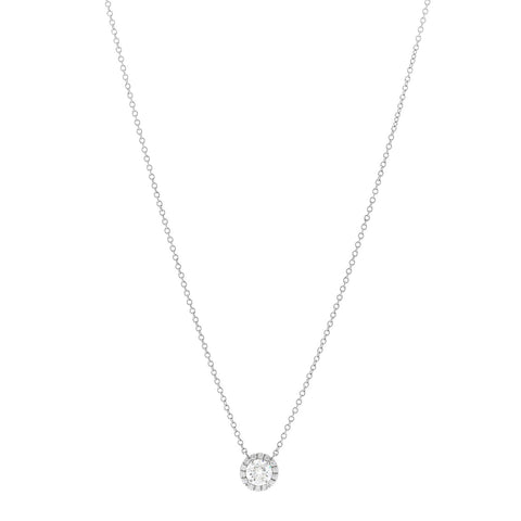 Platinum Diamond .41ct Soleste Pendant Necklace