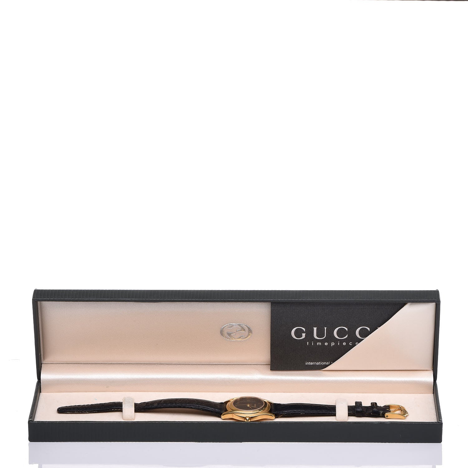 Gucci Stainless Steel Calfskin 27mm 5400L Quartz Watch Black 11 of 11