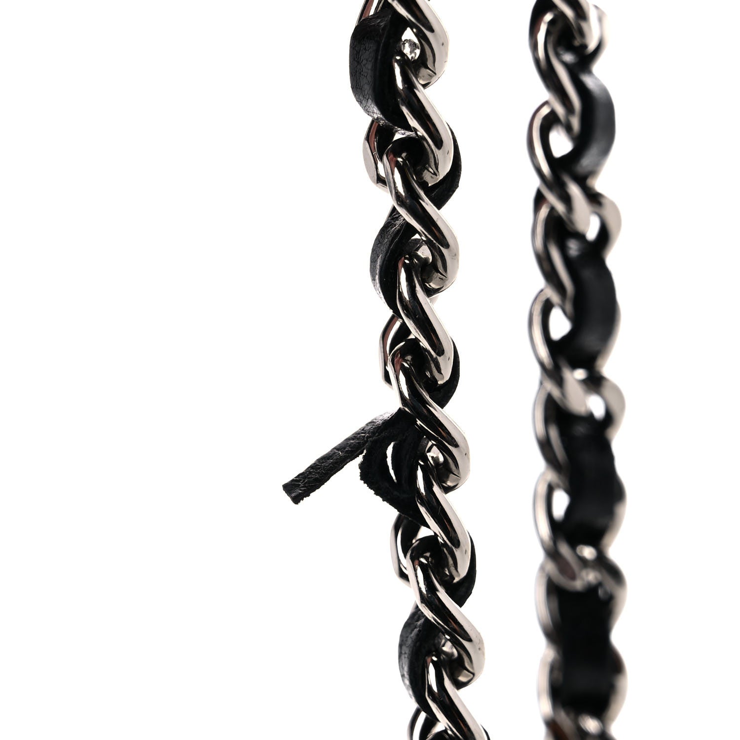 Chanel Lambskin Diamond Stitched Wallet On Chain WOC Black 21 of 23