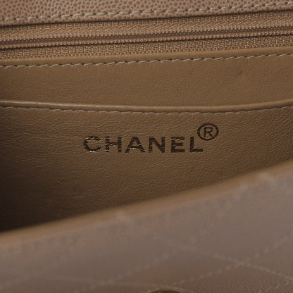 Chanel Caviar Stitch Small Single Flap Beige 8 of 10