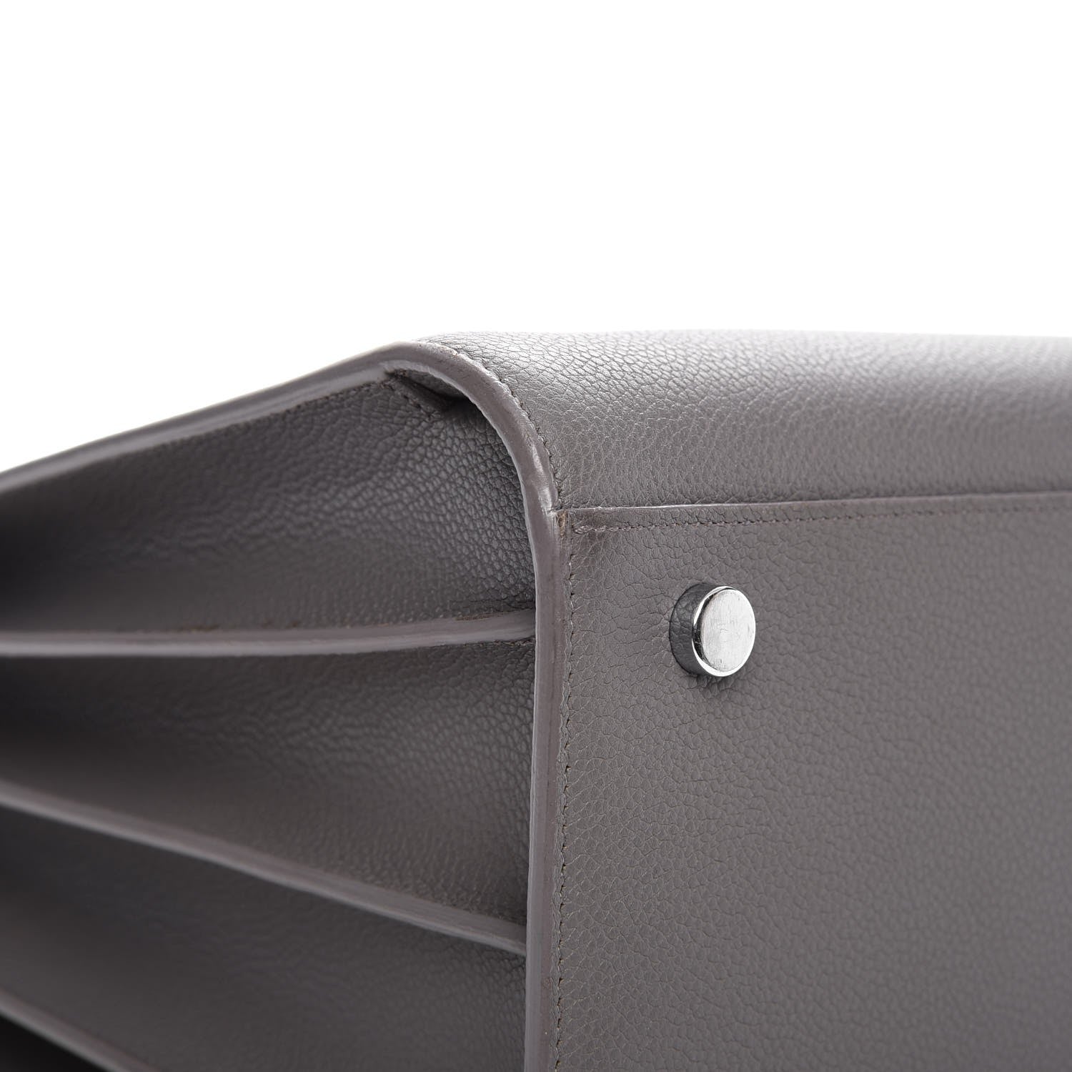 Saint Laurent Grained Calfskin Small Sac De Jour Fog 11 of 16