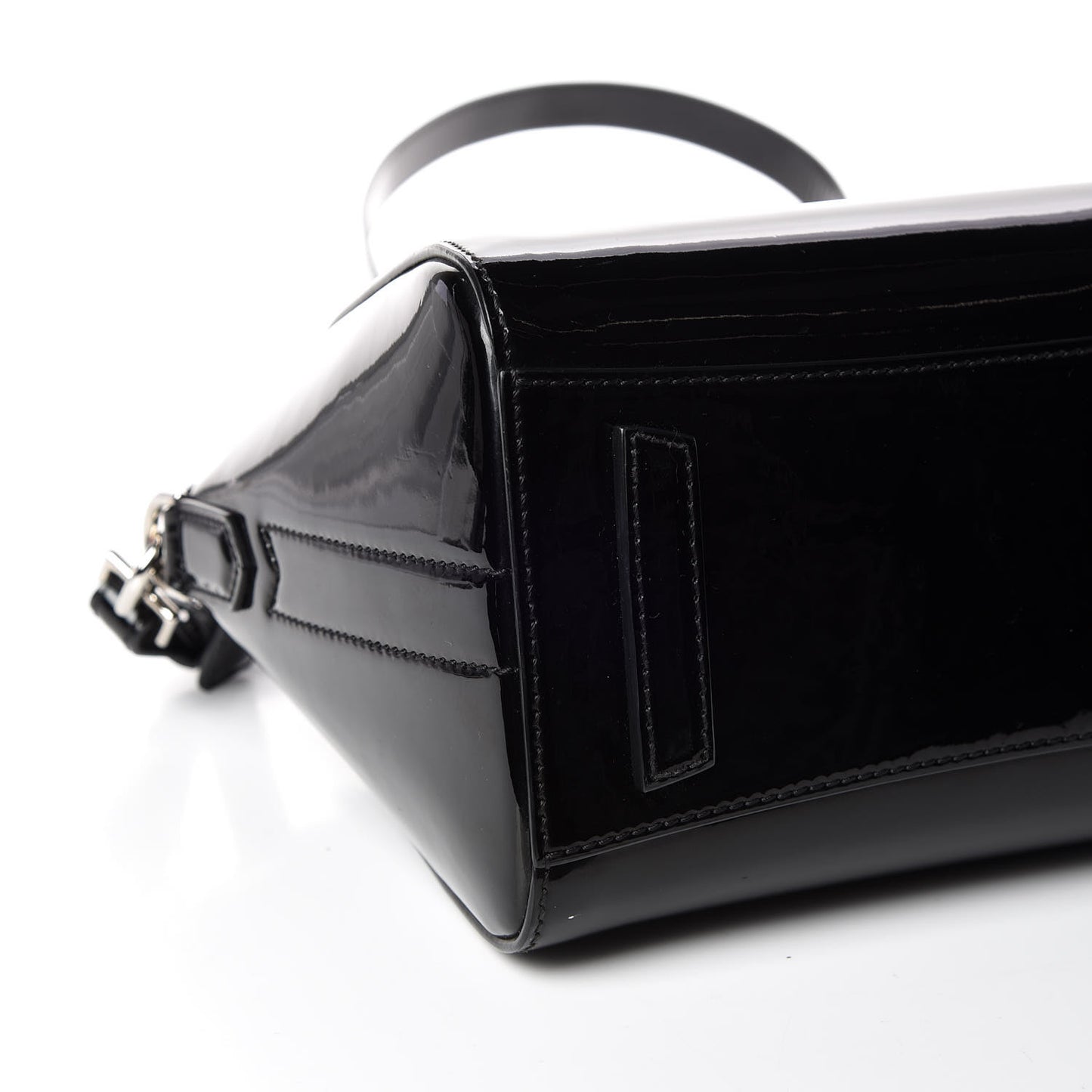 Patent Calfskin Mini Antigona Black