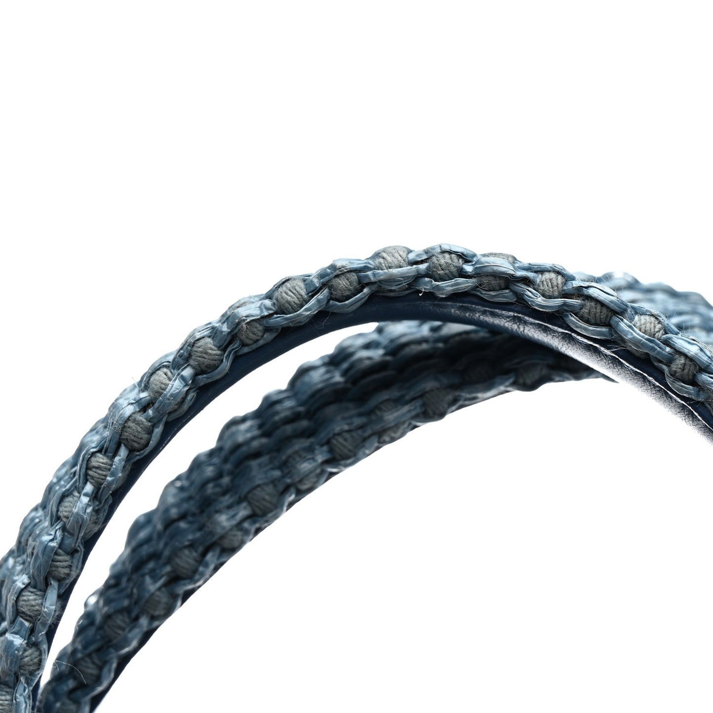 Raffia Large G Shopping Tote Denim Blue