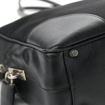 Prada Tessuto Nylon Saffiano Tote Black 9 of 15