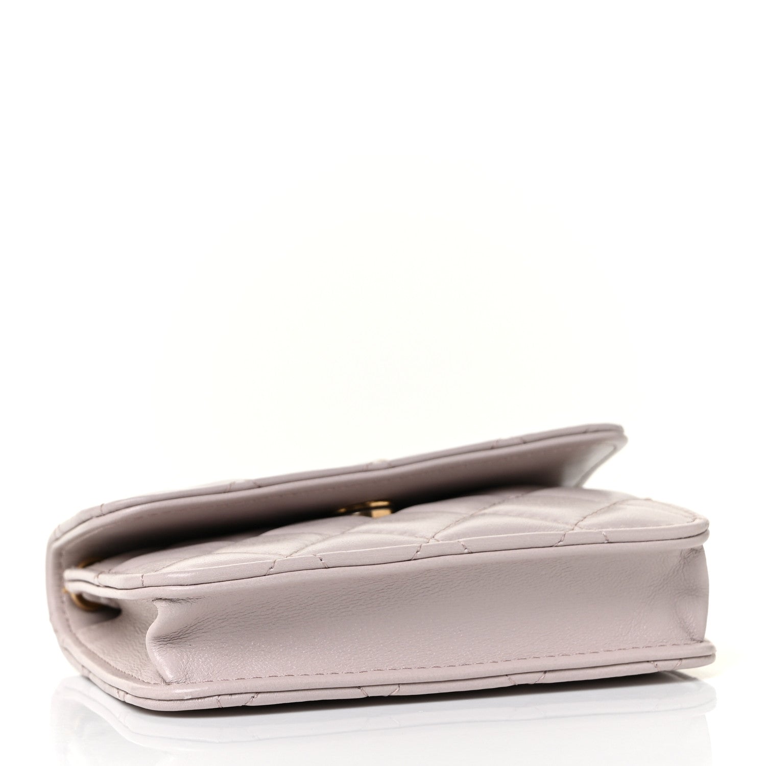 Chanel Lambskin Quilted Pearl Crush Clutch With Chain Light Purple 4 of 10