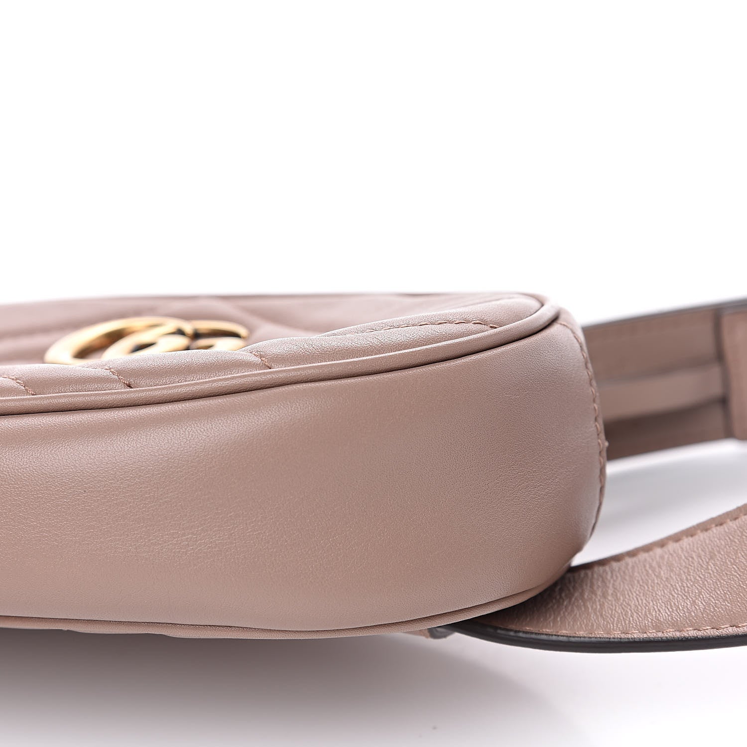 Gucci Calfskin Matelasse GG Marmont Belt Bag 85 34 Porcelain Rose 9 of 12