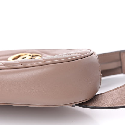 Gucci Calfskin Matelasse GG Marmont Belt Bag 85 34 Porcelain Rose 9 of 12