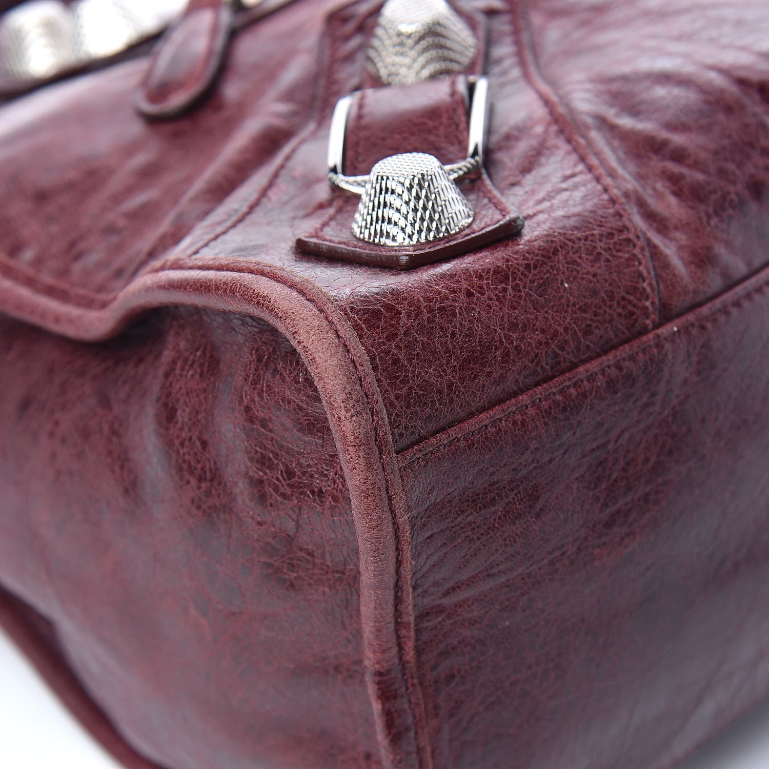 Balenciaga Agneau Giant 21 Silver Hardware City Dark Wine 8 of 12