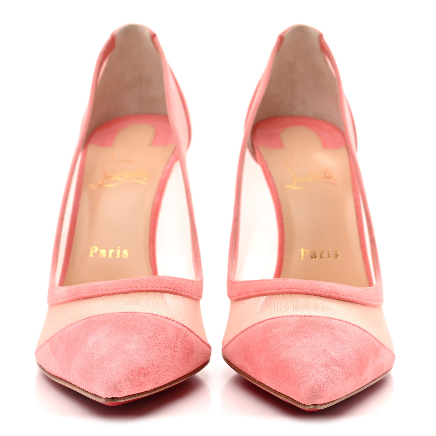 Christian Louboutin Veau Velours Rete Galativi 100 Pumps 41 Operette 3 of 9