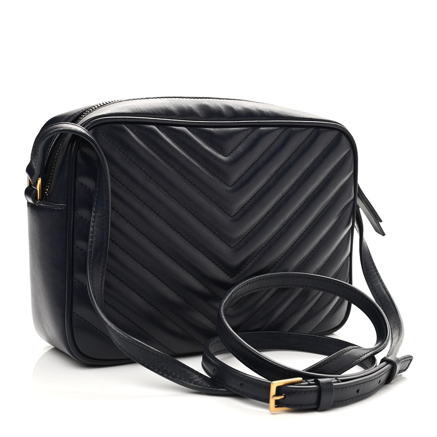 Calfskin Matelasse Monogram Lou Camera Bag Navy