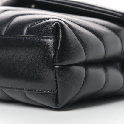 Saint Laurent Calfskin Y Quilted Monogram Toy Loulou Crossbody Bag Black 10 of 10