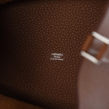 Hermes Taurillon Clemence Picotin Lock 22 MM Gold 6 of 8
