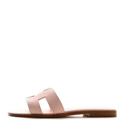 Hermes Epsom Oran Sandals 36.5 Rose Pale 1 of 9
