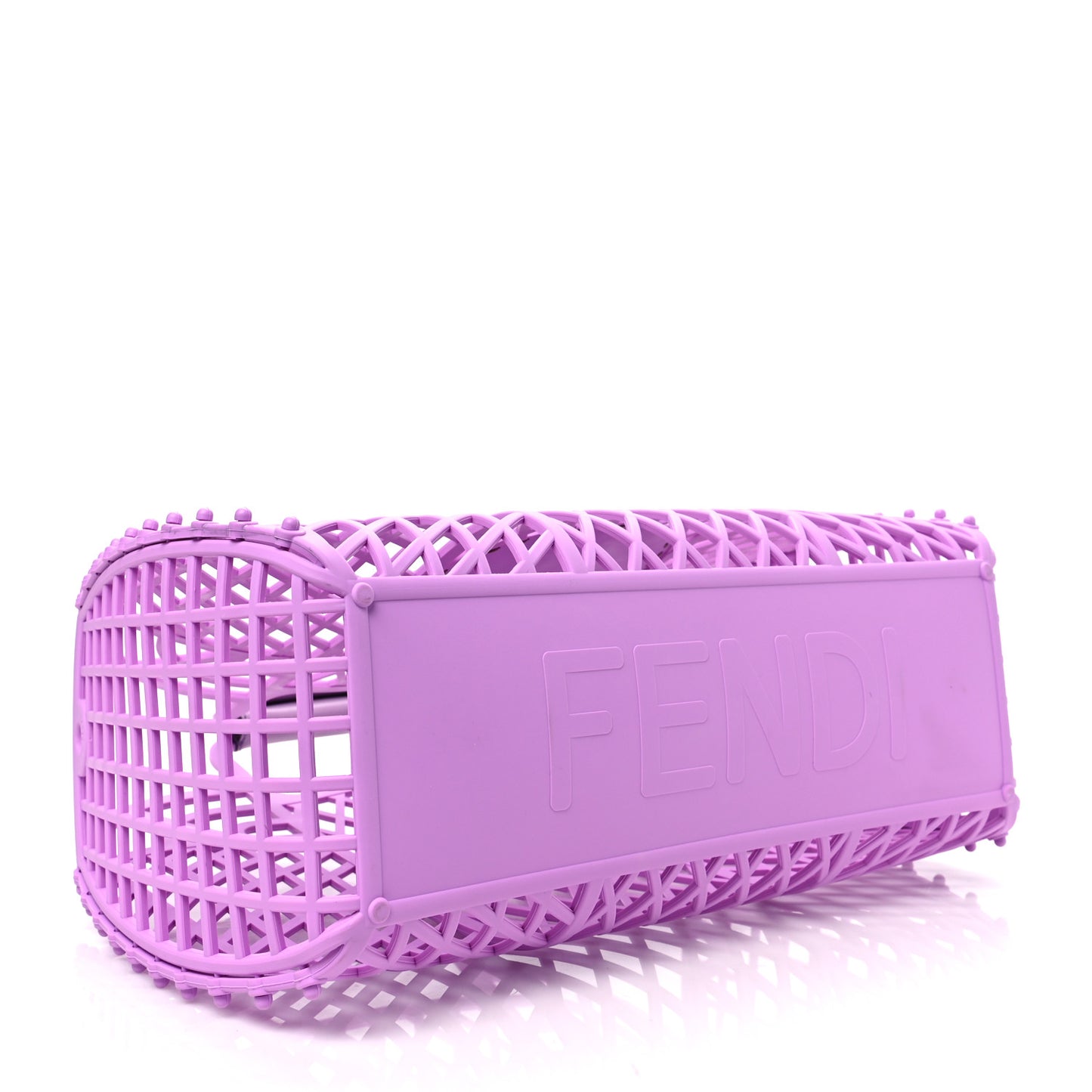 Recycled Plastic Vitello Liberty Matte Medium Fendi Basket Violetta