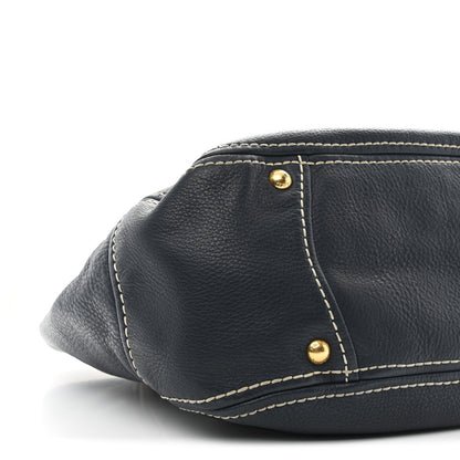Prada Vitello Daino Tote Bleuette 10 of 12
