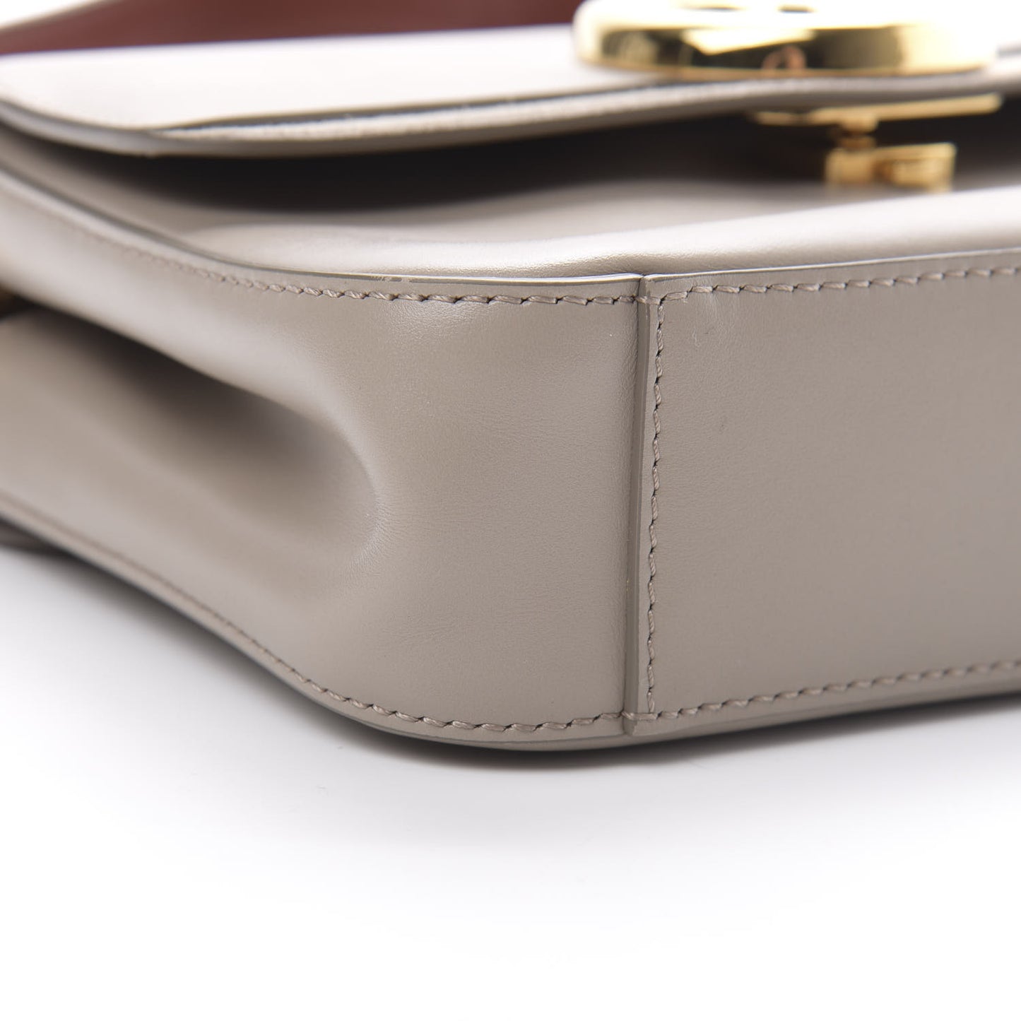 Calfskin Small C Double Carry Motty Grey