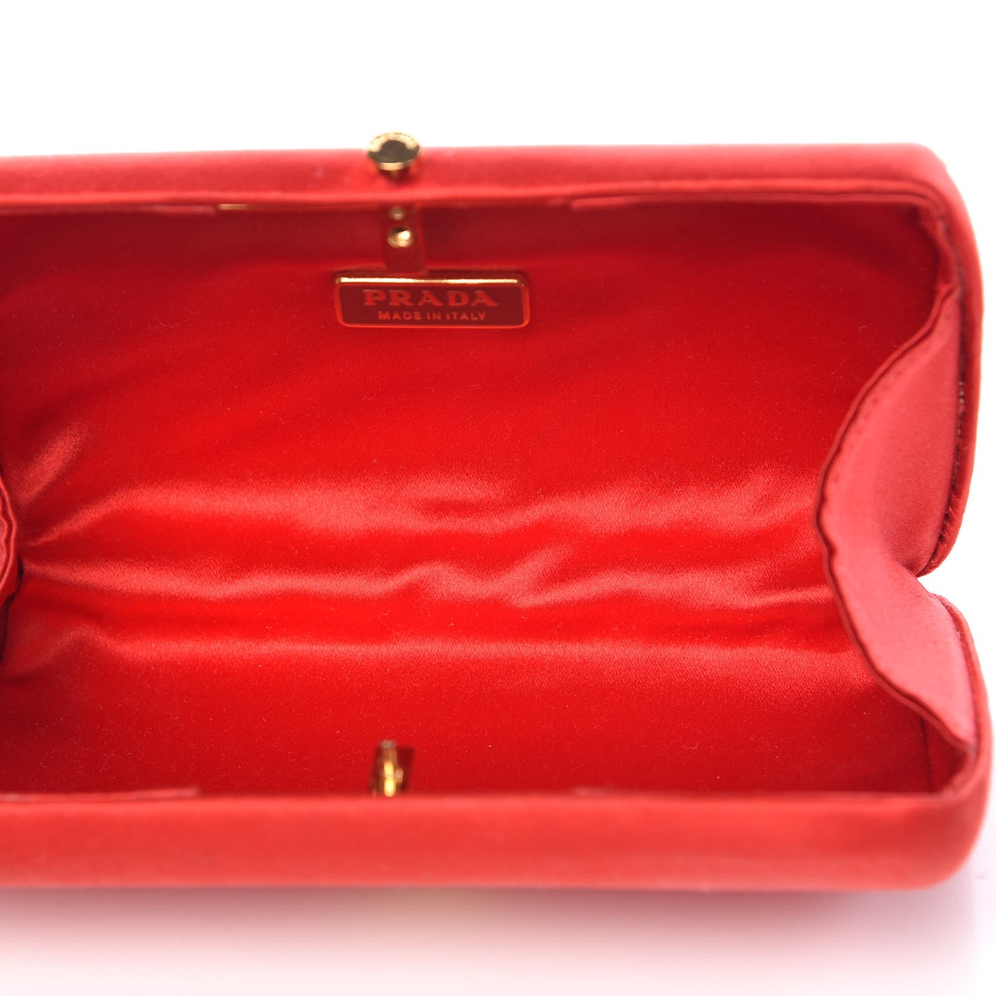 Satin Box Clutch Fuoco