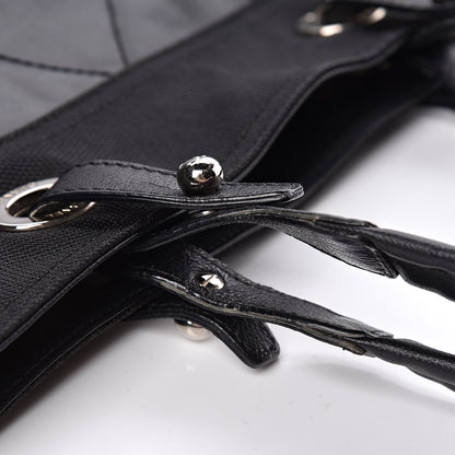 Chanel Coated Canvas Large Paris Biarritz Tote Black 10 of 17