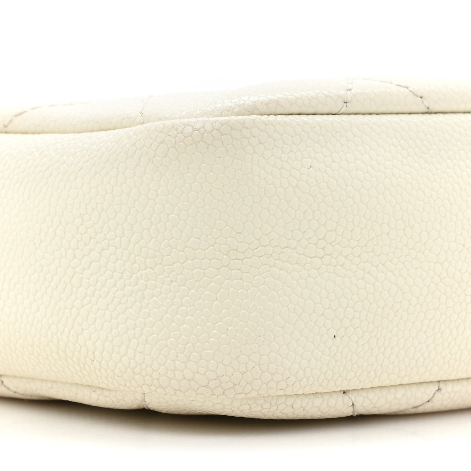 Chanel Shiny Caviar Quilted Chain Melody Camera Bag White 9 of 14