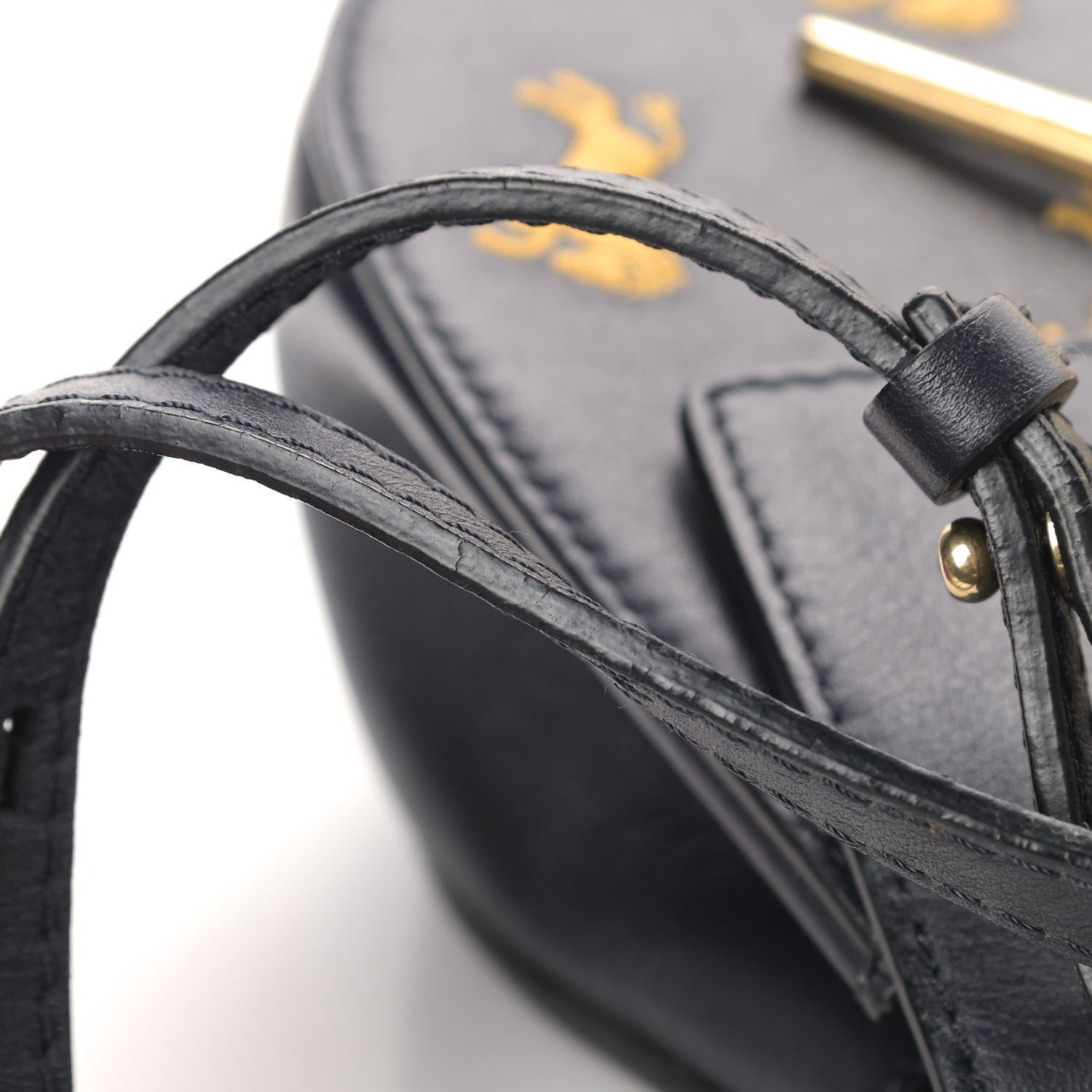 Chloe Calfskin Little Horses Embroidered Mini Drew Bijou Shoulder Bag Full Blue 13 of 13