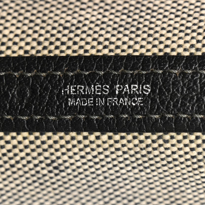 Hermes Twill H Negonda Garden Party 36 MM Tote Ecru Black 6 of 13