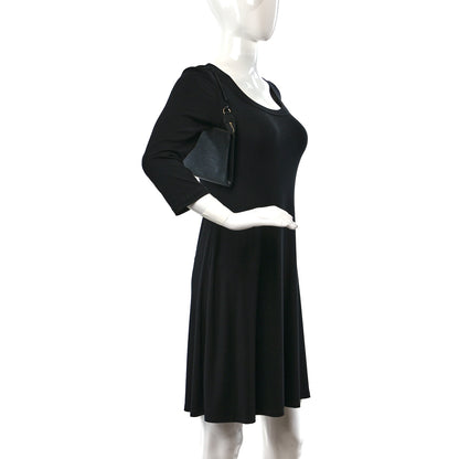 Louis Vuitton Epi Pochette Accessories 24 Black 2 of 9