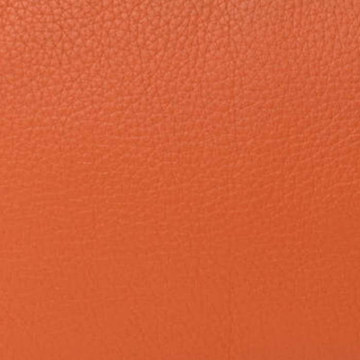 swatch of Hermes orange in togo FASHIONPHILE