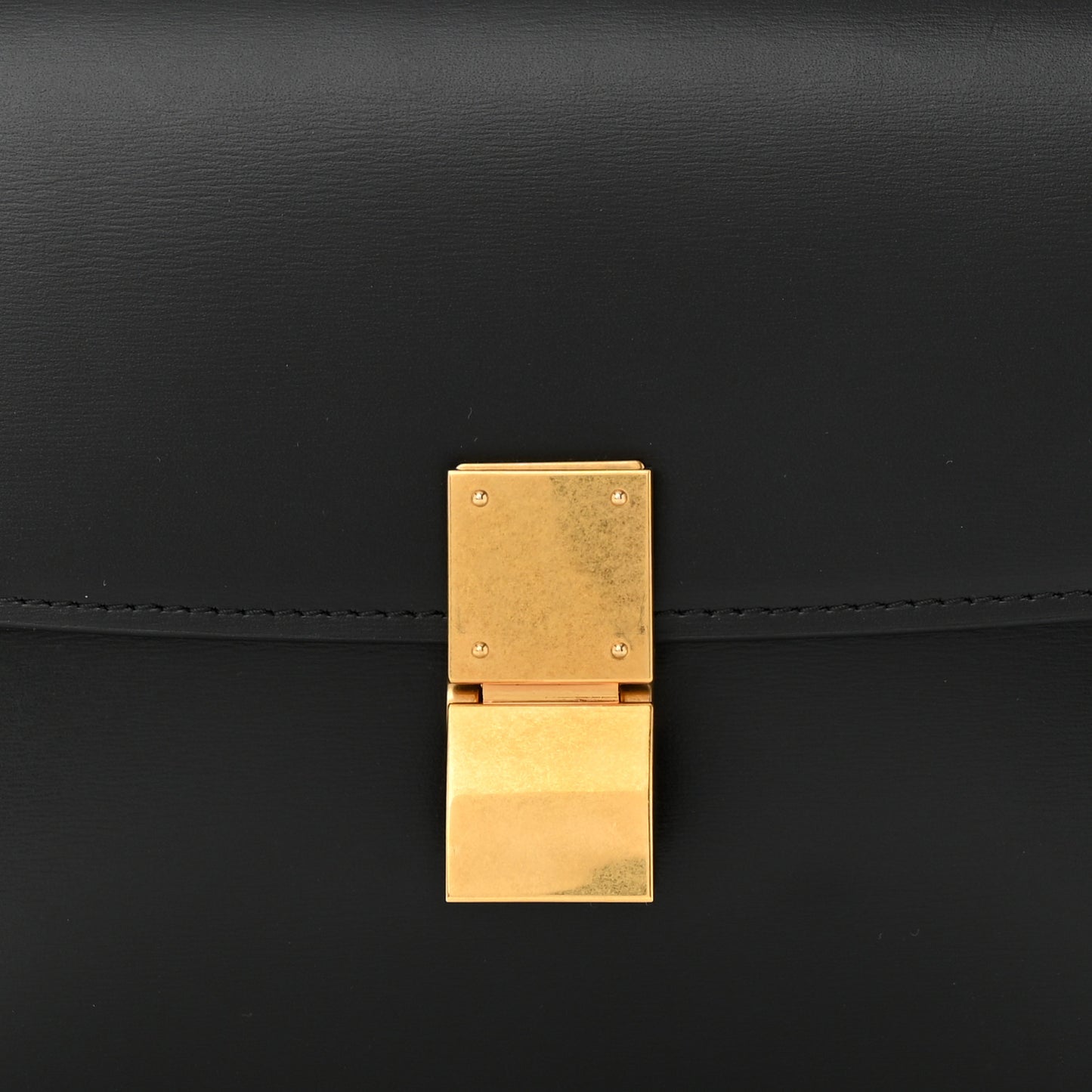 Box Calfskin Teen Classic Box Flap Bag Black