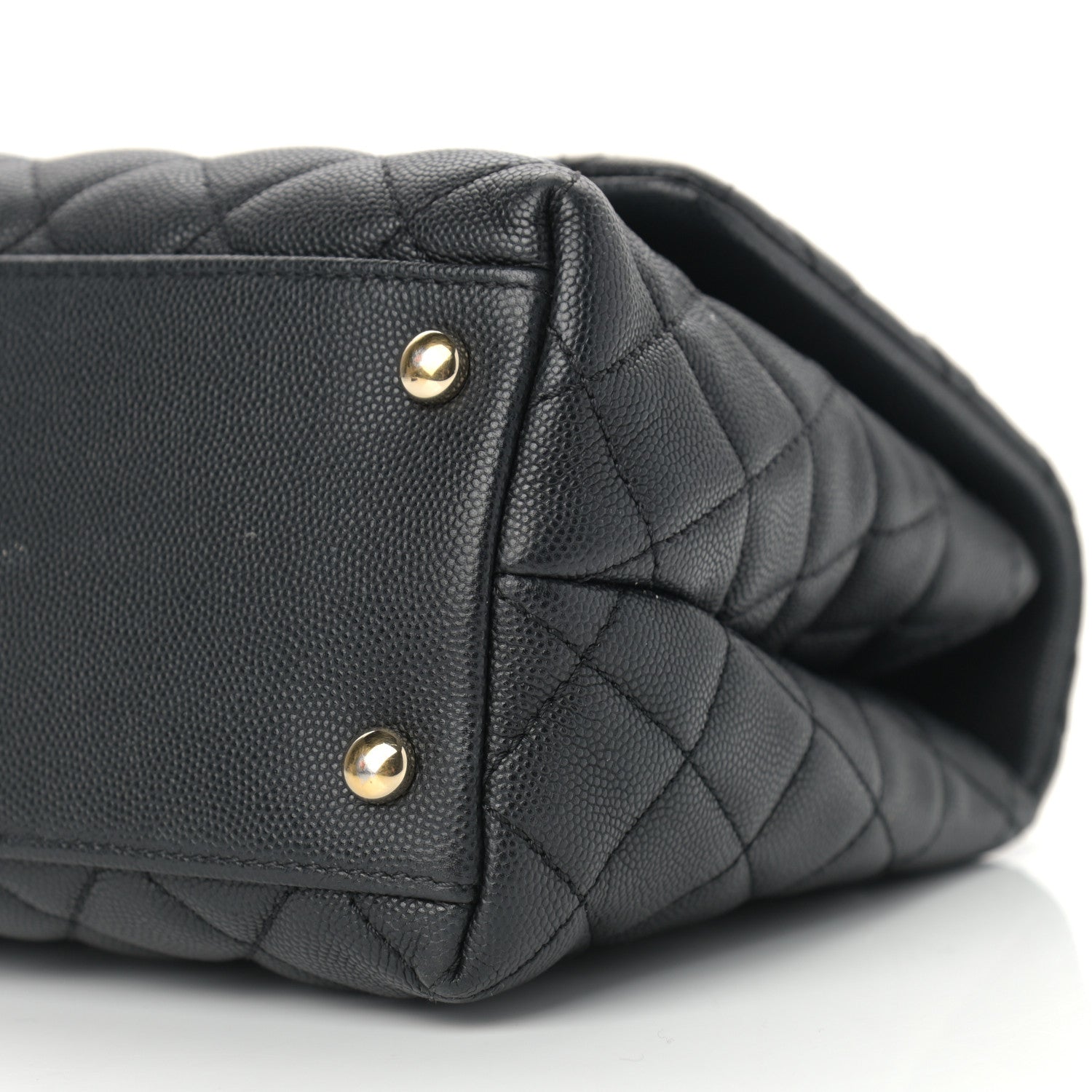 Chanel Caviar Quilted Small Coco Handle Flap Black 9 of 14