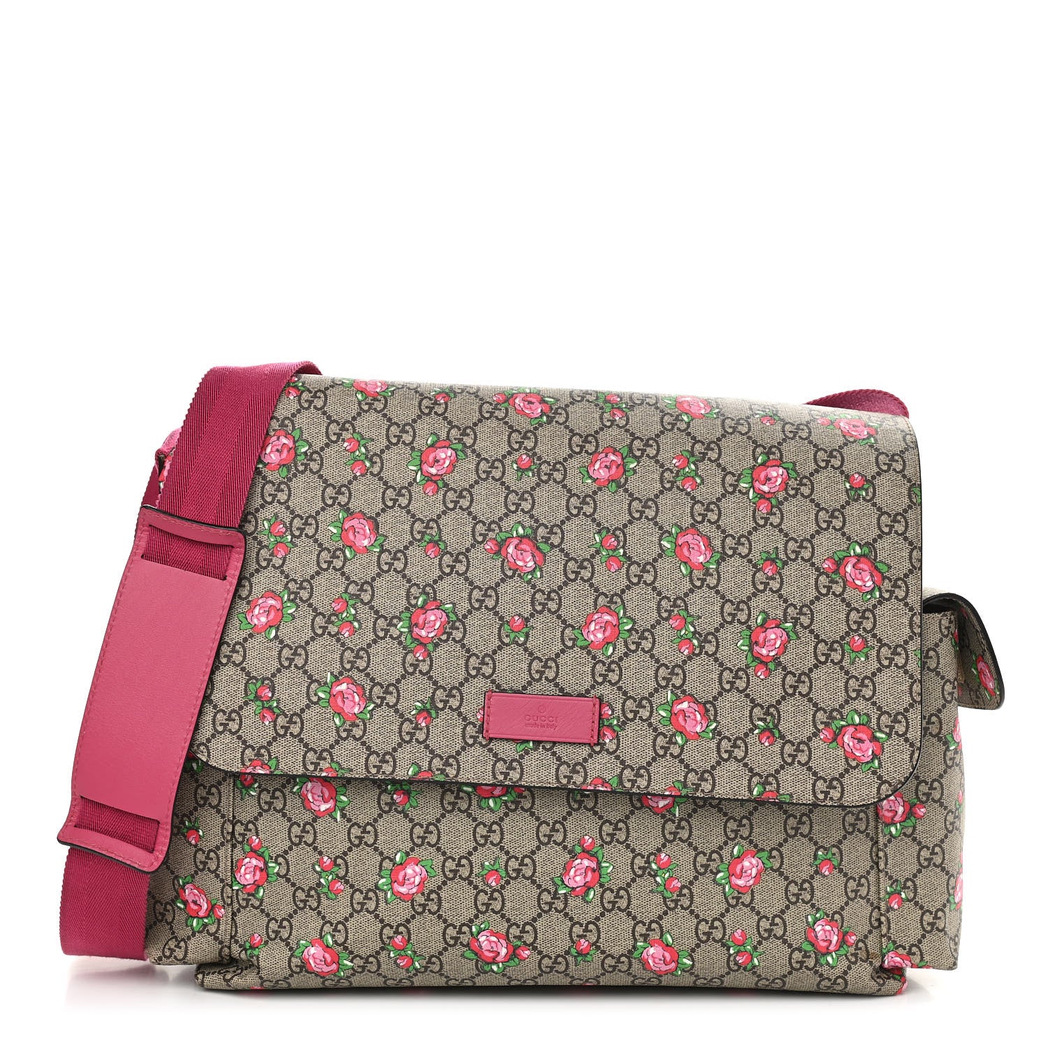 Gucci GG Supreme Monogram Rose Bud Diaper Bag Pink 1 of 15