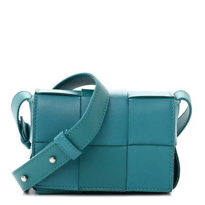 Bottega Veneta Lambskin Maxi Intrecciato Extra Mini Cassette Crossbody Bag Blaster 1 of 11