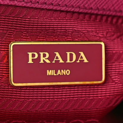 Prada Saffiano Small Galleria Double Zip Tote Fuxia 6 of 8