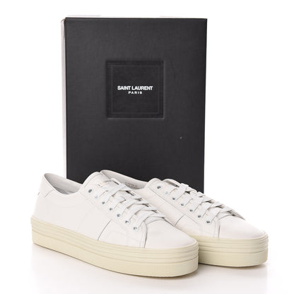 Saint Laurent Calfskin Court Classic Sneakers 40 Off White 8 of 8