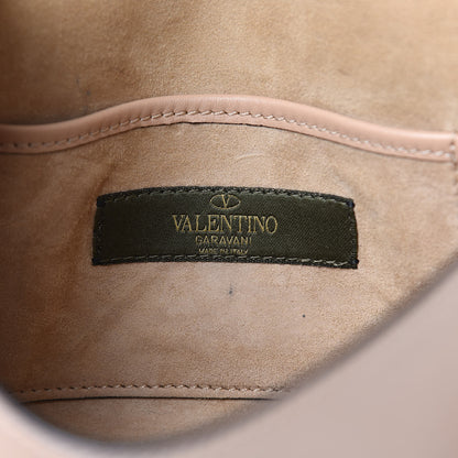 Valentino Garavani Calfskin Butterfly Embroidered Medium Rockstud Flip Lock Crossbody Bag Skin Sorbet 6 of 14