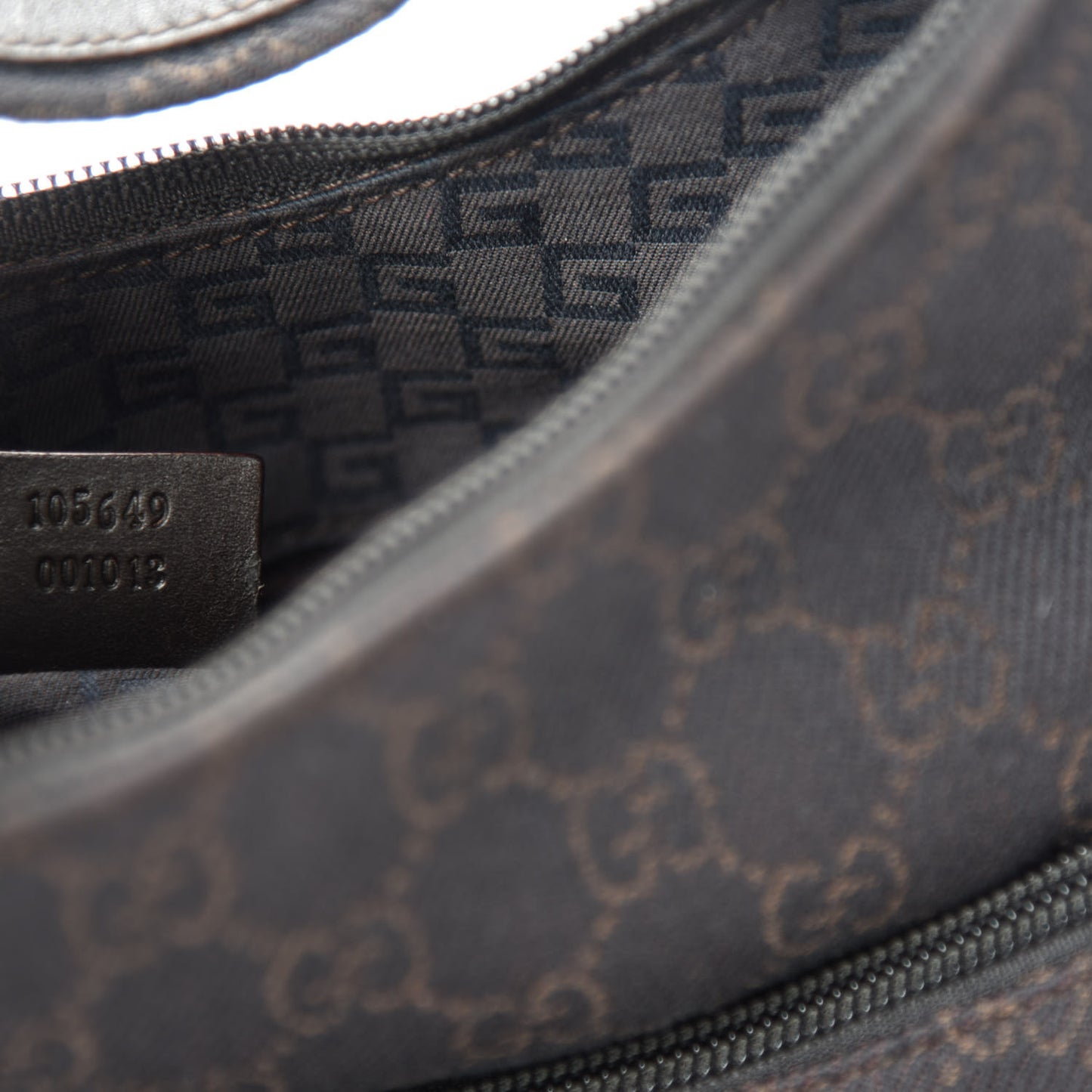 Denim Monogram Small Hobo Dark Brown