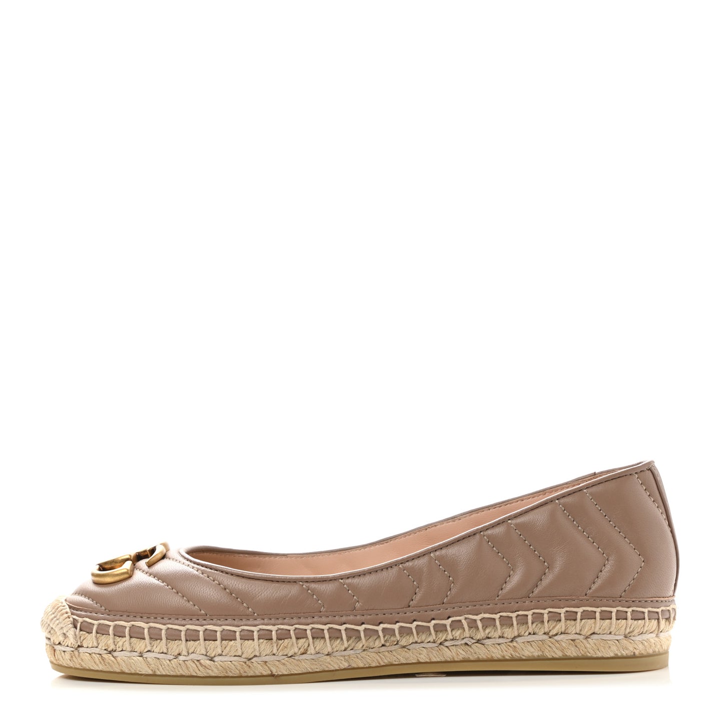 Nappa Matelasse GG Marmont Espadrilles 36 Porcelain Rose