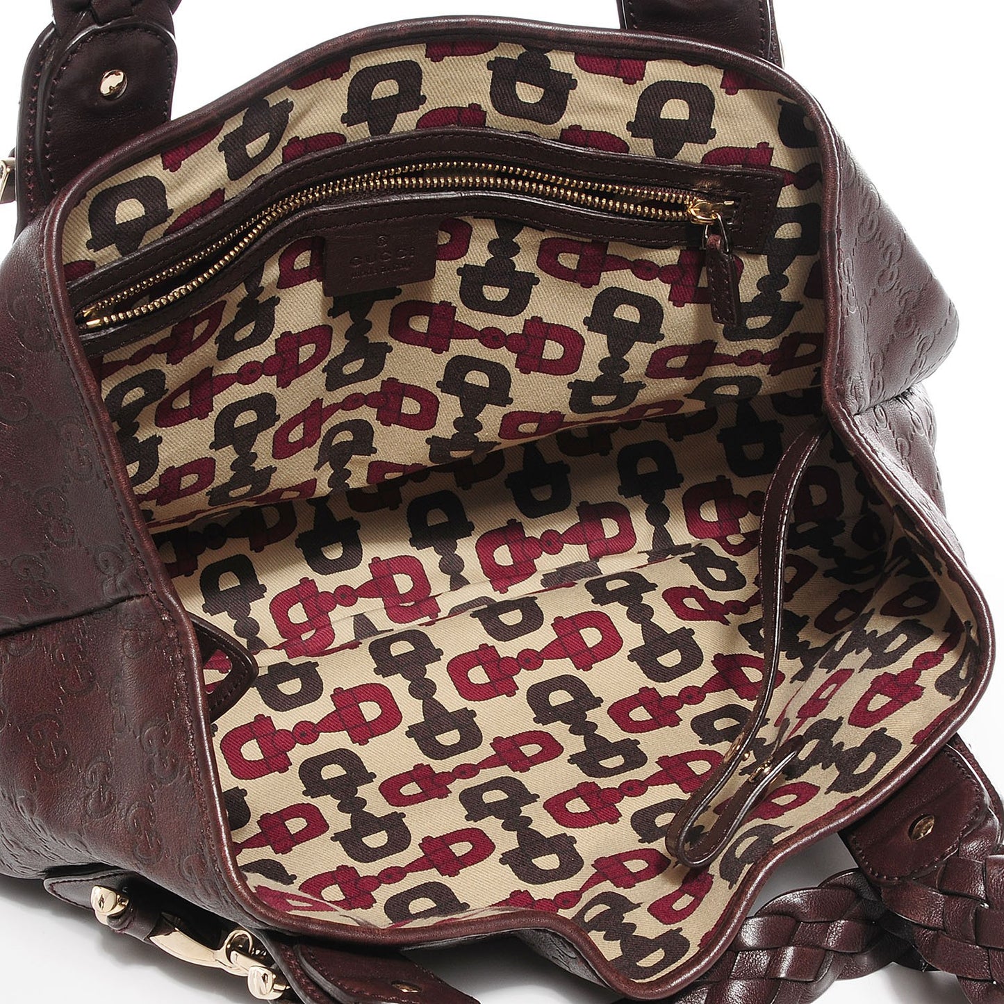 Guccissima Small Pelham Shoulder Bag Chocolate