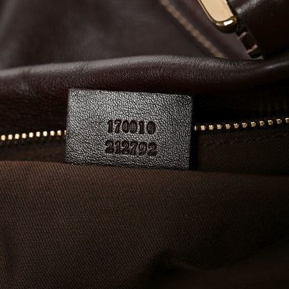 Gucci Calfskin Medium Britt Boston  Brown 6 of 9