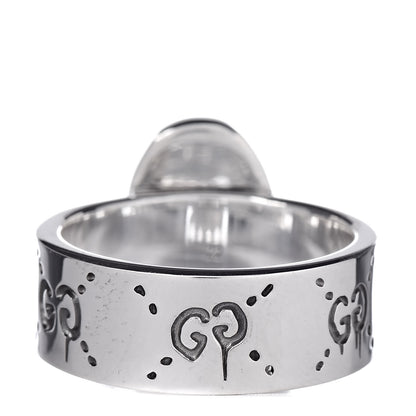 Gucci Sterling Silver GucciGhost Ring 62 10 4 of 8