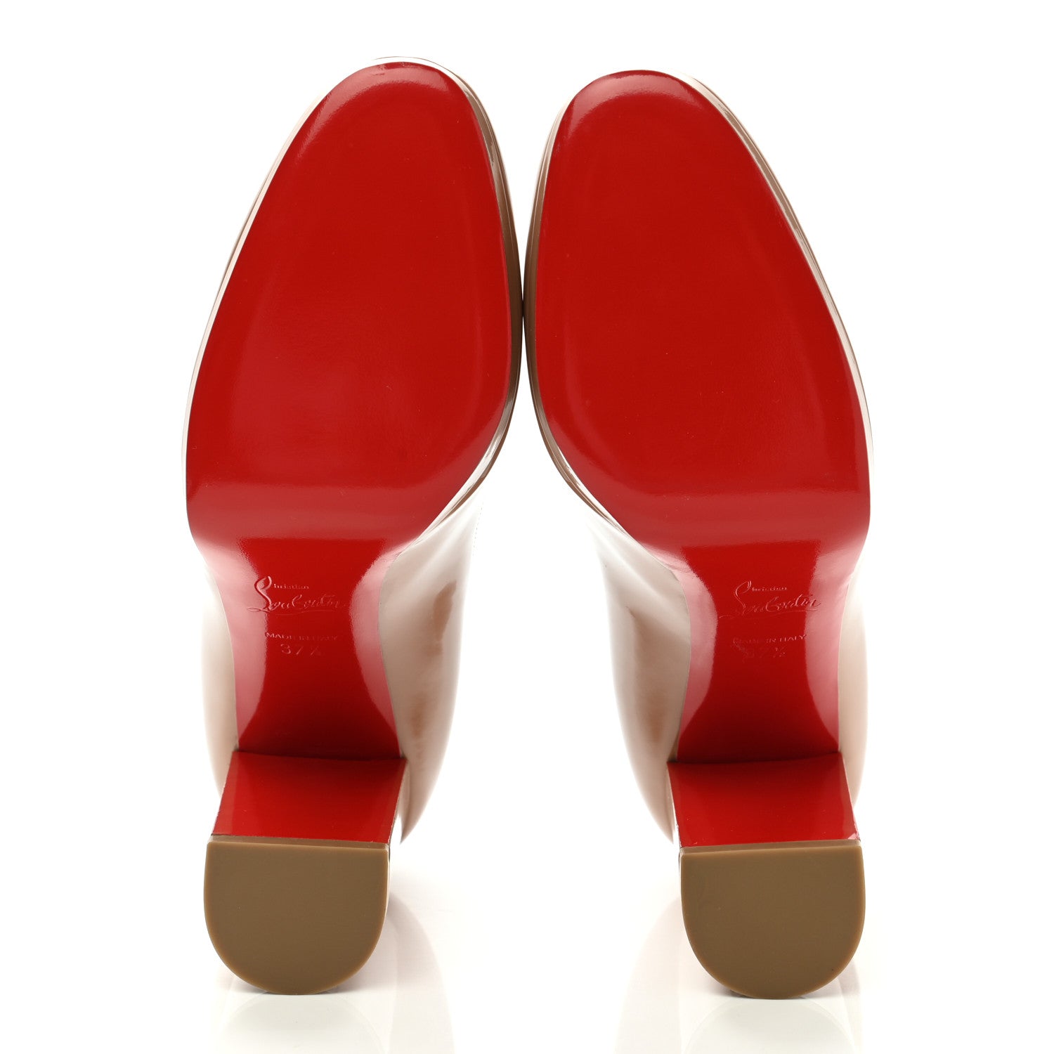 Christian Louboutin Patent Kabetts 100 Pumps 37.5 Nude 5 of 8