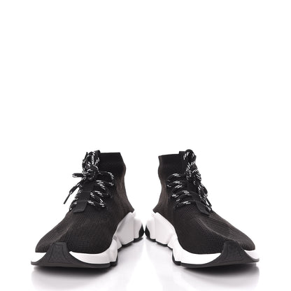 Balenciaga Knit Womens Speed Lace Up Sneakers 42 Black 5 of 10